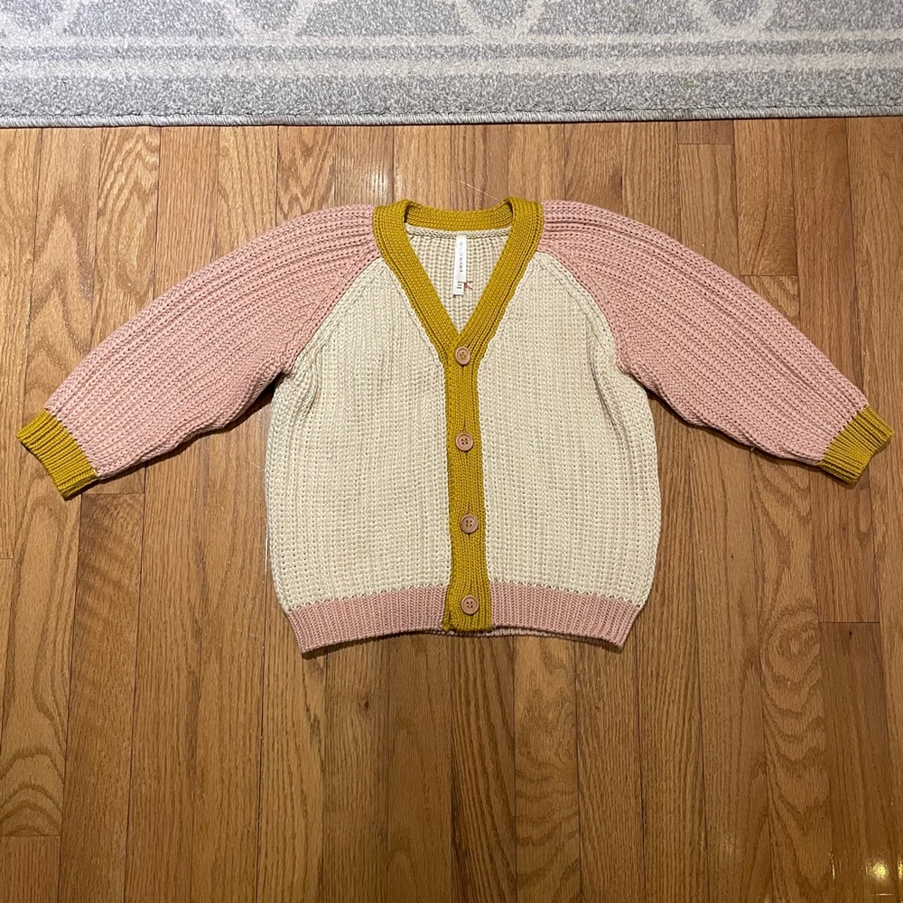 VGUC Wild Wawa girls 3/4 cardigan